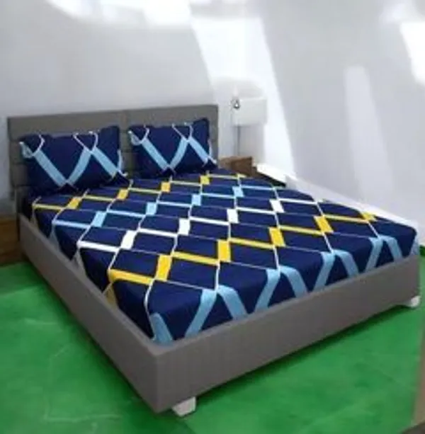Microfiber_Double_Fitted_Elastic_145_Tc_Printed_1_Bedsheet_With_2_Pillow_Covers