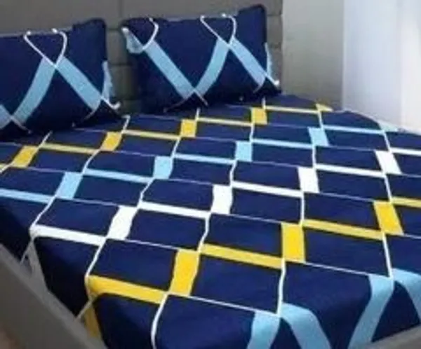 Microfiber_Double_Fitted_Elastic_145_Tc_Printed_1_Bedsheet_With_2_Pillow_Covers