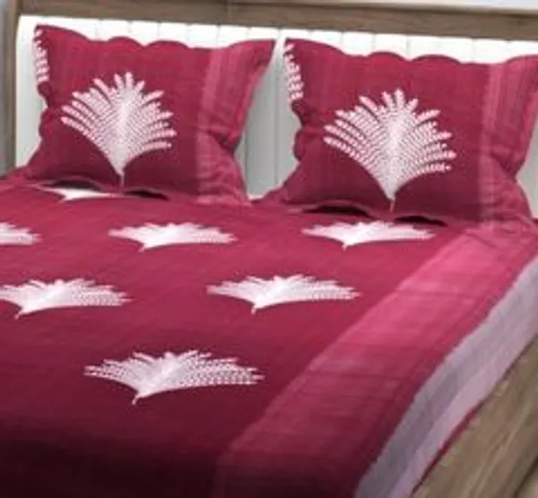 Microfiber_King_Fitted_Elastic_300_Tc_Floral_1_Bedsheet_With_2_Pillow_Covers