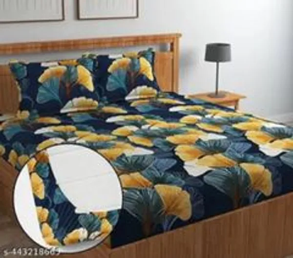 Microfiber_Double_Fitted_Elastic_240_Tc_Printed_1_Bedsheet_With_2_Pillow_Covers