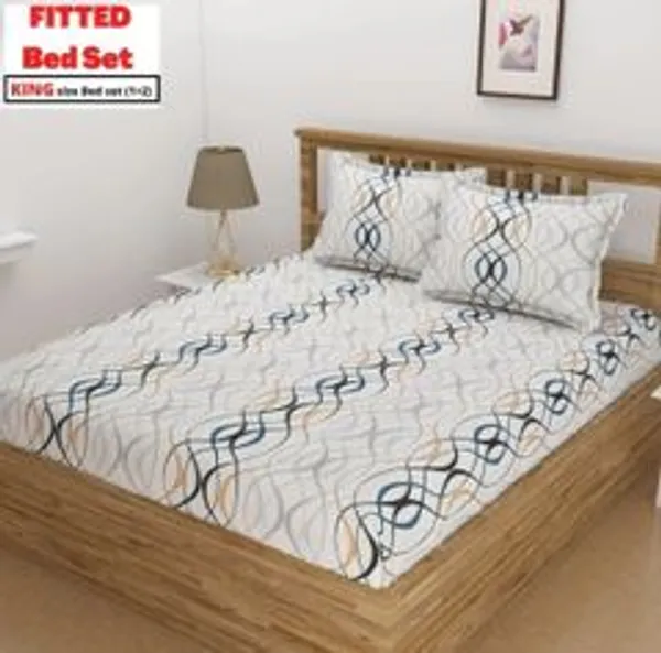 Cotton_Double_Fitted_Elastic_240_Tc_Floral_1_Bedsheet_With_2_Pillow_Covers