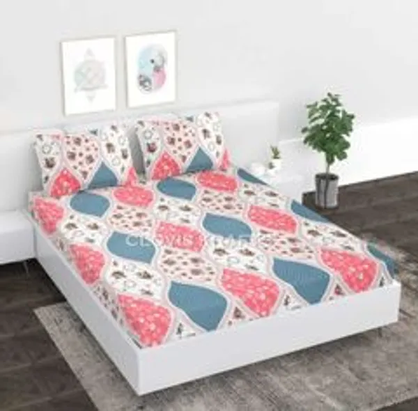 Microfiber_Double_Fitted_Elastic_240_Tc_Printed_1_Bedsheet_With_2_Pillow_Covers