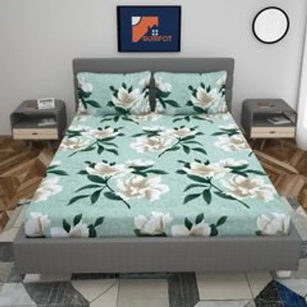 Polyester_Double_Fitted_Elastic_220_Tc_3d_Printed_1_Bedsheet_With_2_Pillow_Covers