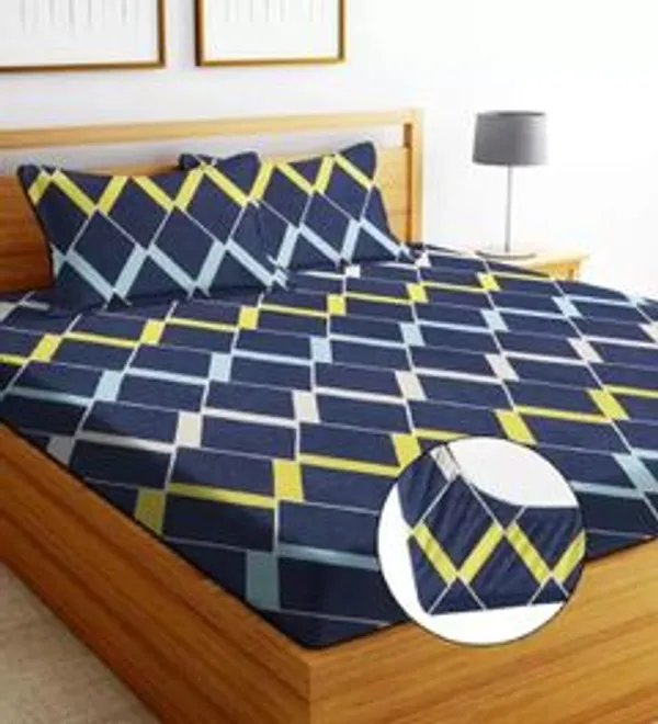 Cotton_Double_Fitted_Elastic_230_Tc_Printed_1_Bedsheet_With_2_Pillow_Covers