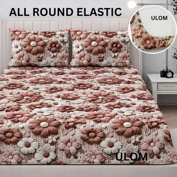 COMFOLUST_240TC_COTTON_ELASTIC_FITTED_BEDSHEET_WITH_2_PILLOW_COVERS
