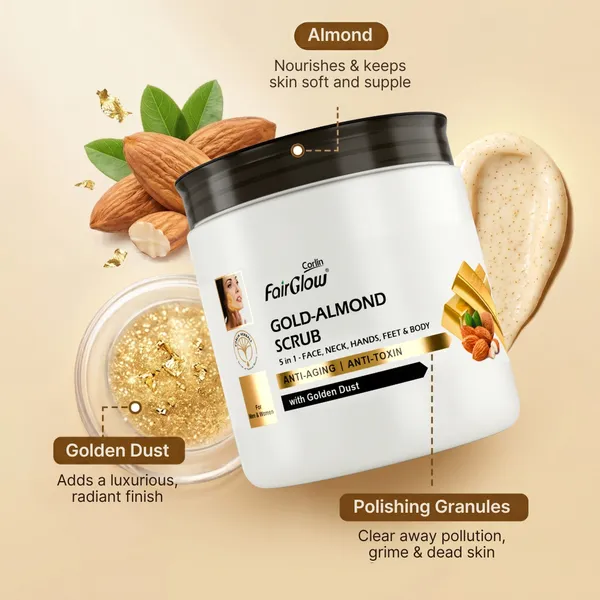 Corlin_FairGlow_Gold_Almond_Smoothening_Face_Scrub
