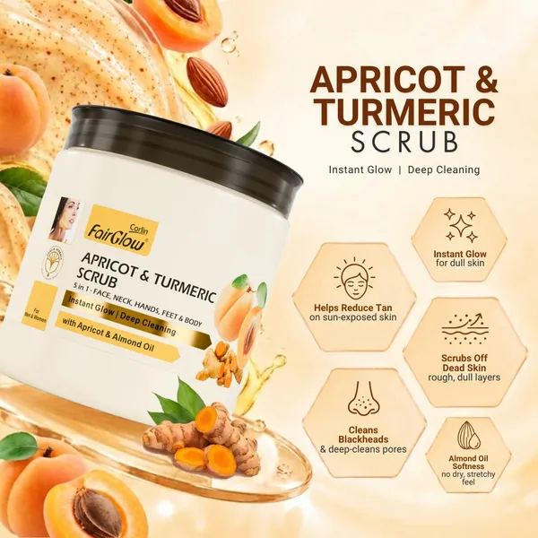 Corlin_FairGlow_Apricot_Turmeric_Instant_Glow_Face_Scrub