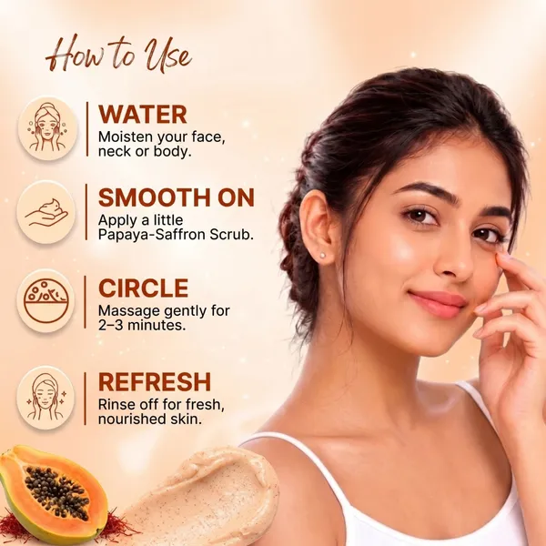 Corlin_FairGlow_Papaya_Saffron_Radiance_Face_Scrub