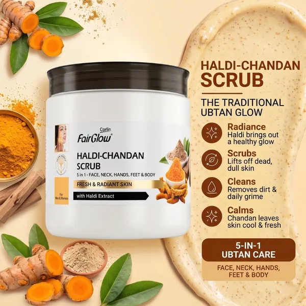 Corlin_FairGlow_Haldi_Chandan_Purifying_Face_Scrub