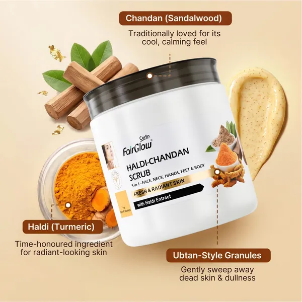 Corlin_FairGlow_Haldi_Chandan_Purifying_Face_Scrub