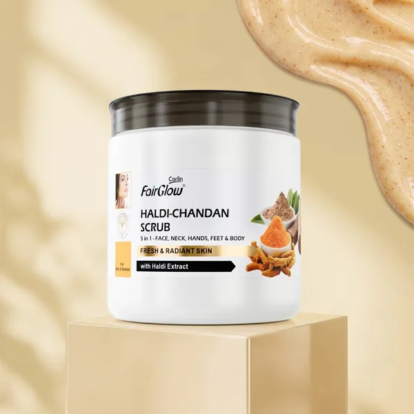 Corlin_FairGlow_Haldi_Chandan_Purifying_Face_Scrub