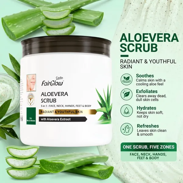 Corlin_FairGlow_Aloevera_Exfoliating_Face_Scrub