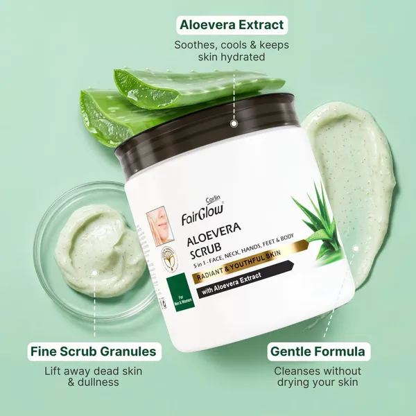 Corlin_FairGlow_Aloevera_Exfoliating_Face_Scrub