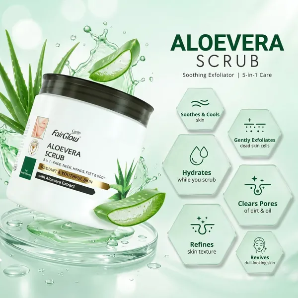 Corlin_FairGlow_Aloevera_Exfoliating_Face_Scrub
