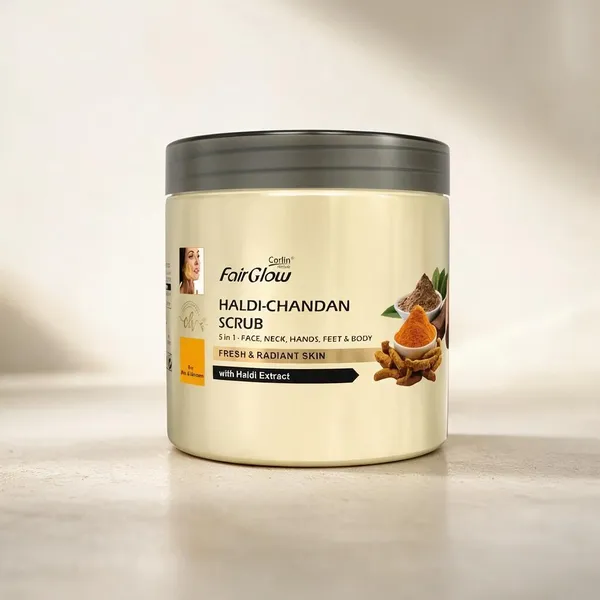 Corlin_Fairglow_Haldi_Chandan_Walnut_Shell_Exfoliating_Face_Scrub