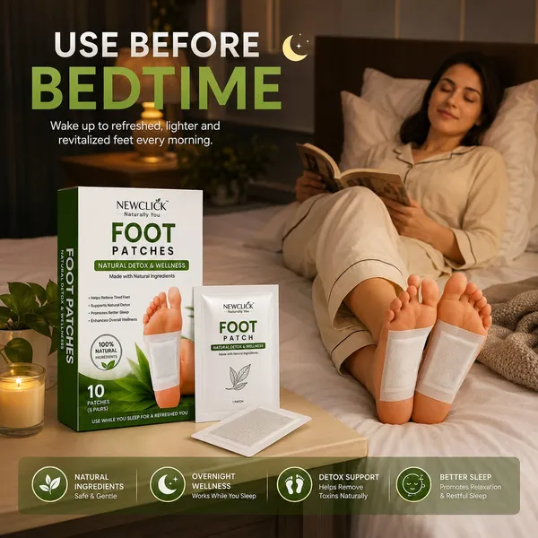 Newclick_Natural_Detox_Foot_Patches_Bamboo_&_Wood_Vinegar_10Pc