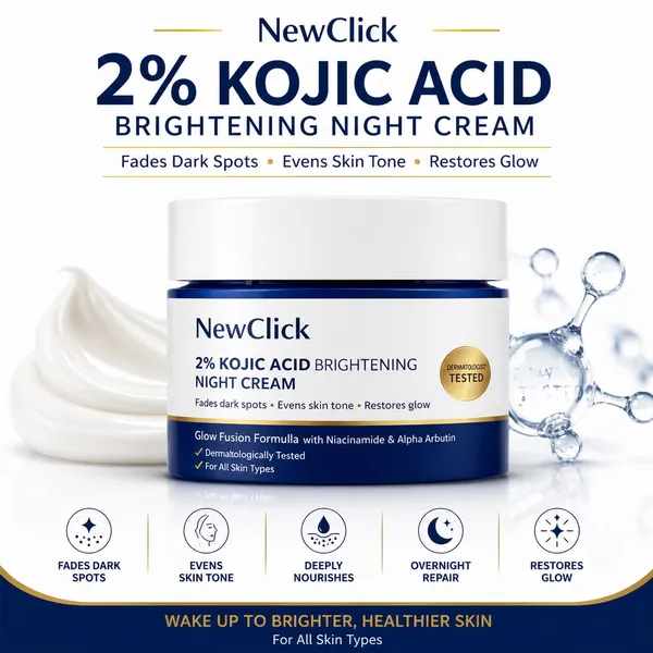Newclick_2%_Kojic_Acid_Niacinamide_Brightening_Night_Cream