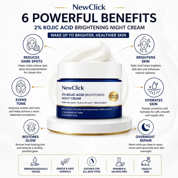 Newclick_2%_Kojic_Acid_Niacinamide_Brightening_Night_Cream