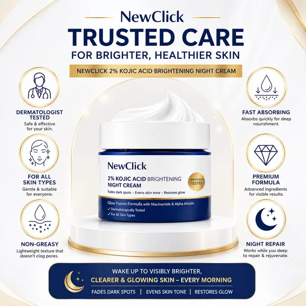 Newclick_2%_Kojic_Acid_Niacinamide_Brightening_Night_Cream