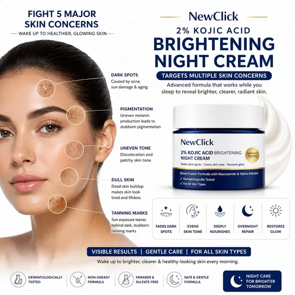 Newclick_2%_Kojic_Acid_Niacinamide_Brightening_Night_Cream