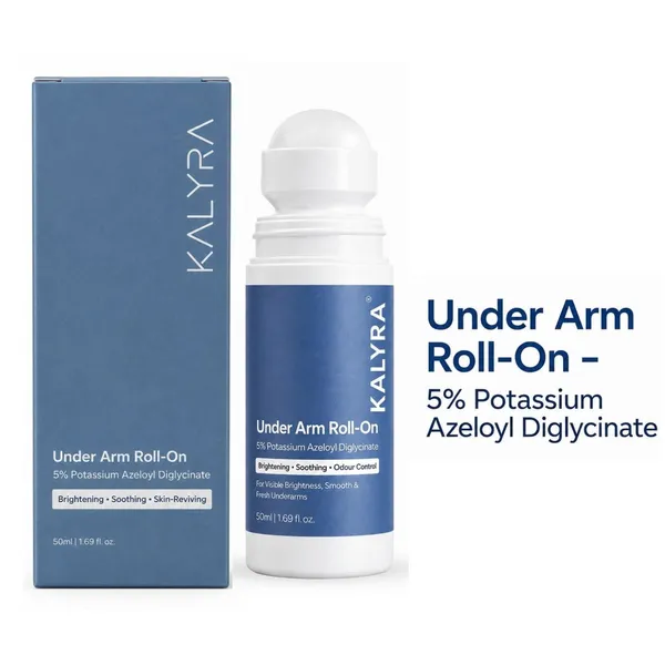 KALYRA_Daily_Underarm_Brightening_Roll_On_-_5%_Potassium_Azeloyl_Diglycinate_|_Helps_In_Reducing_&_Removing_Dark_Underarms_&_Body_Odour_for_Men_&_Women(50_ML)_(Pack_of_1)