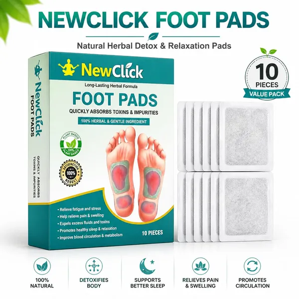 NEWCLICK_Ginger_Foot_Pad_Herbal_Detox_Foot_Care_for_Daily_Wellness_Balance_Plaster_Patch_Plaster_&_Patch_(10_Patches)