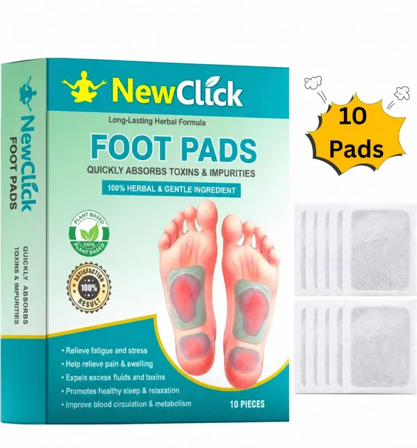 NEWCLICK_Ginger_Foot_Pad_Herbal_Detox_Foot_Care_for_Daily_Wellness_Balance_Plaster_Patch_Plaster_&_Patch_(10_Patches)