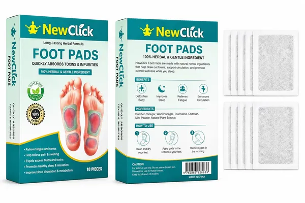 NEWCLICK_Ginger_Foot_Pad_Herbal_Detox_Foot_Care_for_Daily_Wellness_Balance_Plaster_Patch_Plaster_&_Patch_(10_Patches)
