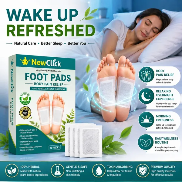 Newclick_Foot_Pads_weight_loss_Herbal_Detox_Weight_Routine_Support_&_bosst_Energy_Plaster_&_Patch_(_10_Patches)