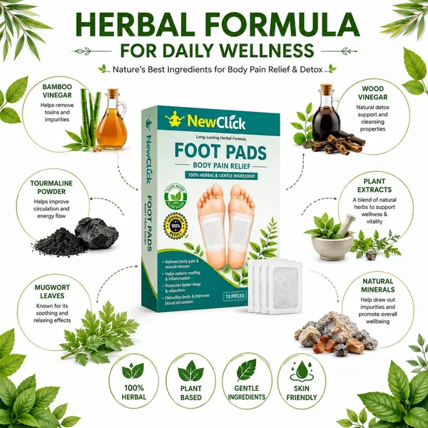 Newclick_Foot_Pads_weight_loss_Herbal_Detox_Weight_Routine_Support_&_bosst_Energy_Plaster_&_Patch_(_10_Patches)