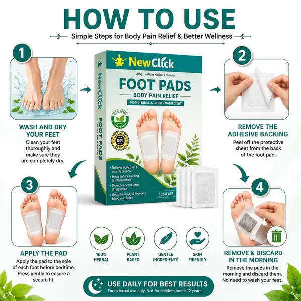 Newclick_Foot_Pads_weight_loss_Herbal_Detox_Weight_Routine_Support_&_bosst_Energy_Plaster_&_Patch_(_10_Patches)