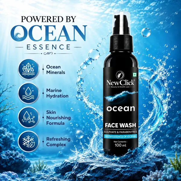 Newclick_Ocean_Salicylic_Acid_Licorice_Sulphate_Free_Face_Wash