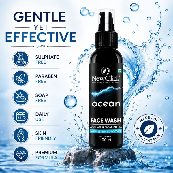 Newclick_Ocean_Salicylic_Acid_Licorice_Sulphate_Free_Face_Wash