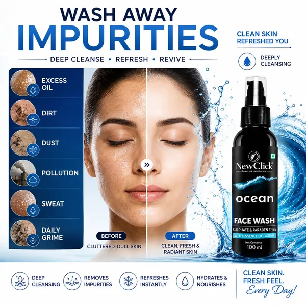Newclick_Ocean_Salicylic_Acid_Licorice_Sulphate_Free_Face_Wash