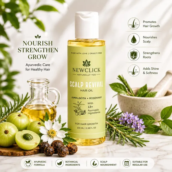 Newclick_Scalp_Revival_Jamalgota_Rosemary_Ayurvedic_Hair_Oil