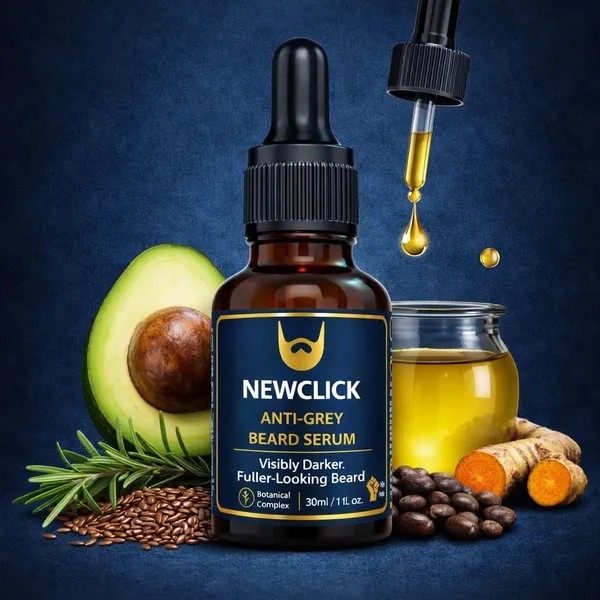 Newclick_Anti-Grey_Beard_Serum_Biotin_&_Caffeine_30Ml