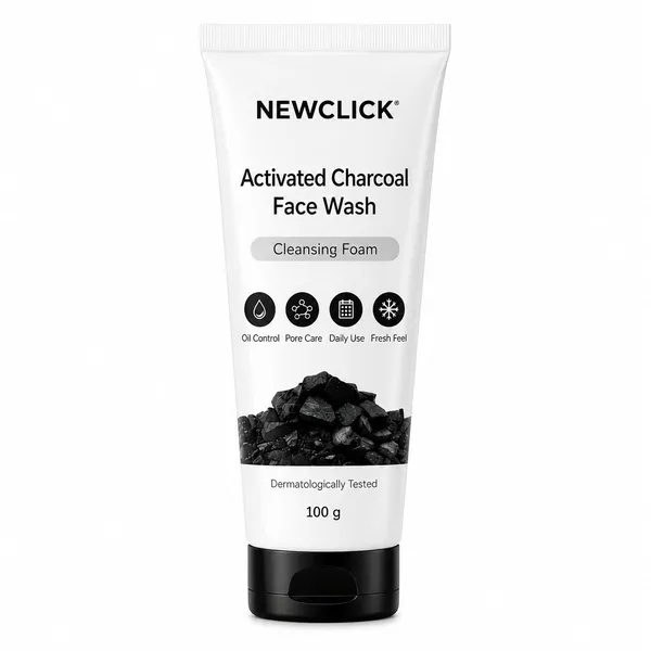 Newclick_Activated_Charcoal_Deep_Cleansing_Face_Wash_100Ml