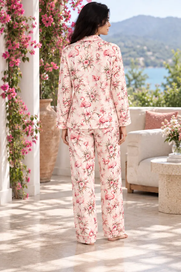 FLAMINGO_GARDEN_-_Full-Sleeve_Pajama_Set