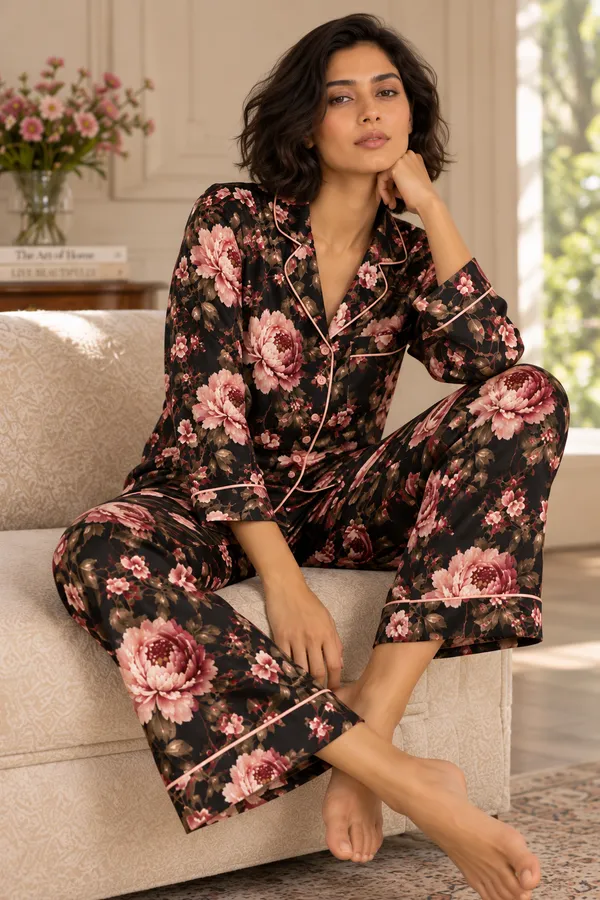 Midnight_Peony_-_Full-Sleeve_Satin_Pajama_Set