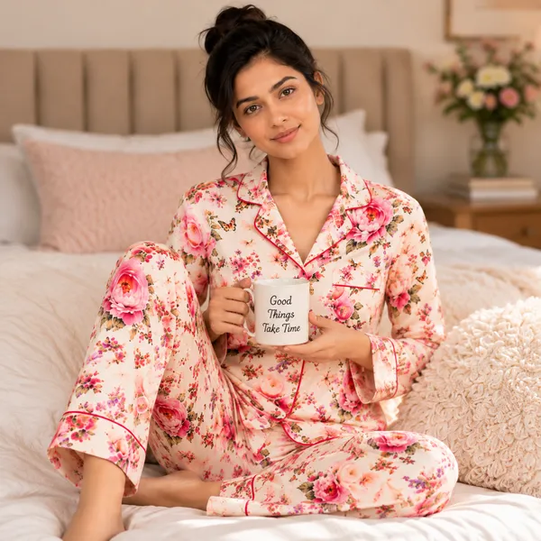 ROSÉ_GARDEN_-_Full-Sleeve_Satin_Pajama_Set
