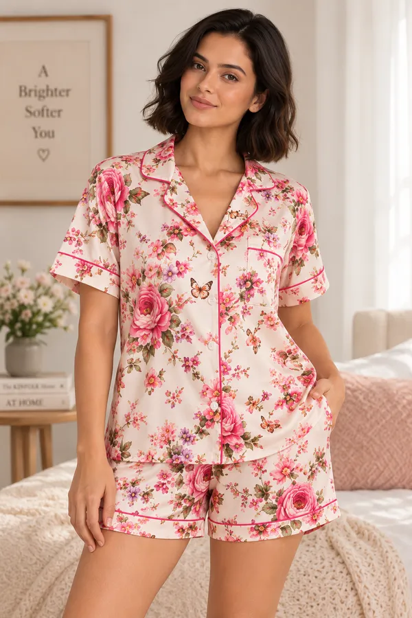 ROSÉ_GARDEN_-Satin_Short_Set