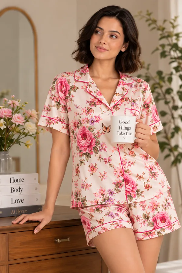 ROSÉ_GARDEN_-Satin_Short_Set