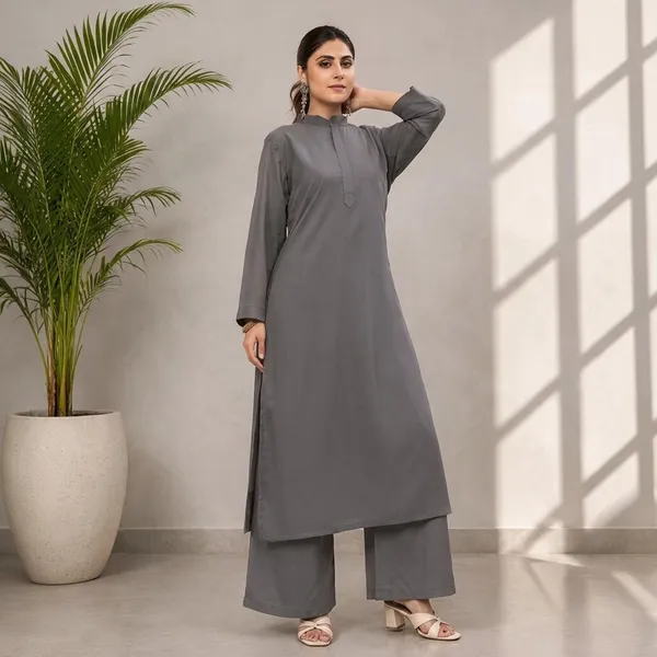 Grey_Georgette_Straight_Kurta_Palazzo_Set_For_Women
