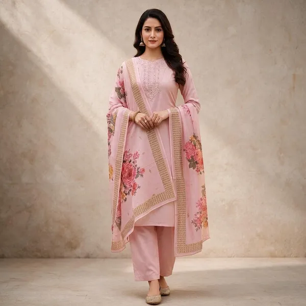 Pink_Rayon_Floral_Print_Salwar_Suit_Set_For_Women