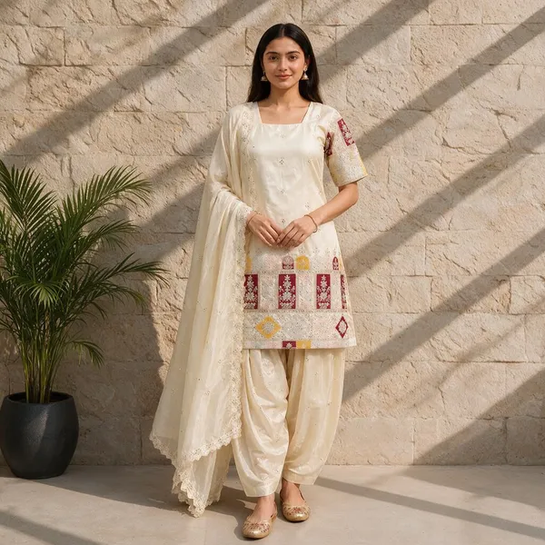 Cream_Chinon_Straight_Embroidered_Kurta_Set_For_Women
