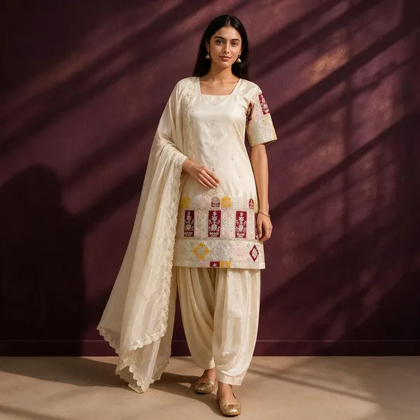 Cream_Chinon_Straight_Embroidered_Kurta_Set_For_Women