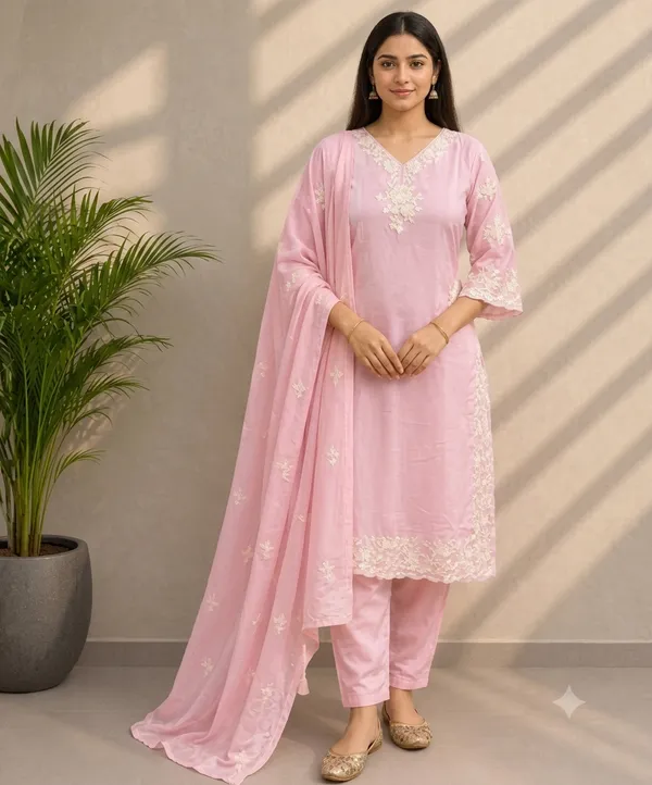 Pink_Silk_Embroidered_Kurta_Set_For_Women