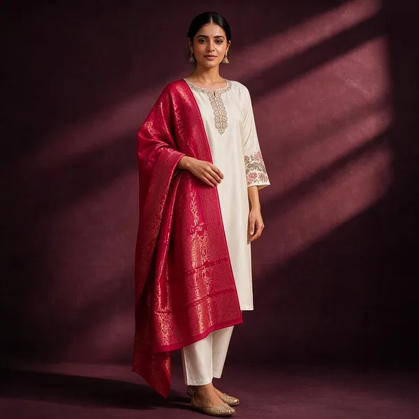 Cream_Rayon_Embroidered_Straight_Kurta_Set_For_Women