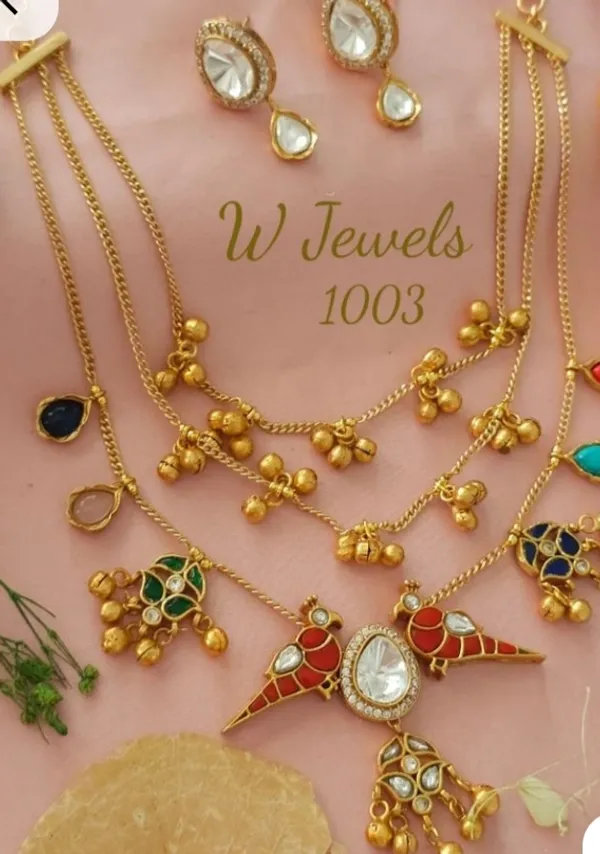 Gold_Tone_Multicolour_Enamel_Necklace_Set_for_Women