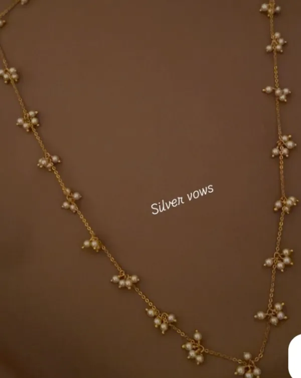 Gold_Tone_Pearl_Cluster_Necklace_for_Women